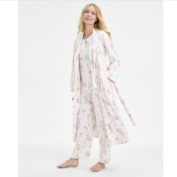 Charter Club Women's Cotton Printed Mother's Day Robe, Dreamy Bou, NWT - Picture 1 of 4